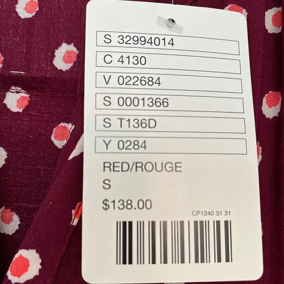 NWT Anthropologie 11-1-Tylho West Street Polka Dot Button Front Dress - Small - Picture 4 of 9